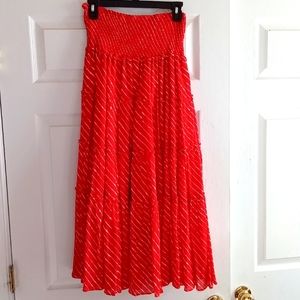 Lauren Ralph Lauren, Medium, Orange and White